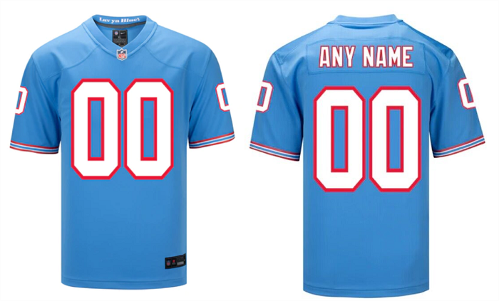 Men's Tennessee Titans ACTIVE PLAYER Custom Light Blue Stitched Football Jersey Men's Tennessee Titans ACTIVE PLAYER Custom Light Blue Stitched Football Jersey